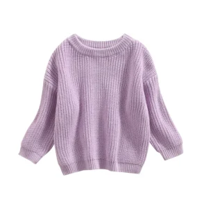 Baby & Kids’ Cozy Knit Pullover Sweater (3 Months–5 Years)
